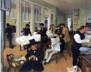 Edgar Degas A Cotton Office in New Orleans oil painting artist